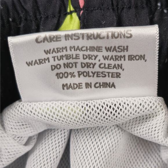 Boardies Shorts Mens Size Large Swim Trunks Black Neon Colors - Picture 8 of 13